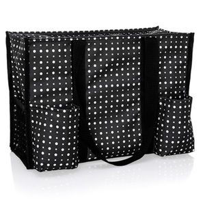 SOLD! NWT* Polka Dot Zippered Organizing Tote